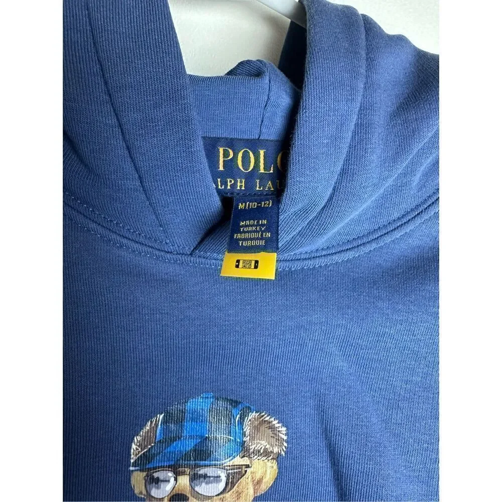 Ralph Lauren Boys Ski Bear Fleece Hoodie